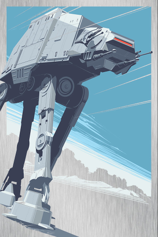 Illustration for article titled Bring the AT-AT From Hoth to Your Wall With This Beautiful New Poster